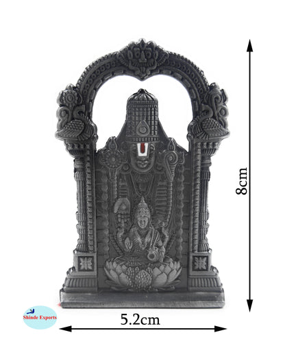 SHINDE EXPORTS balaji lakshmi small metal idol laxmi vishnu statue for car home office