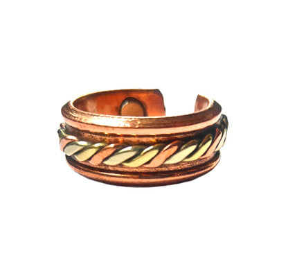 SHINDE EXPORTS Pure Copper magnetic ring for men and women 8mm