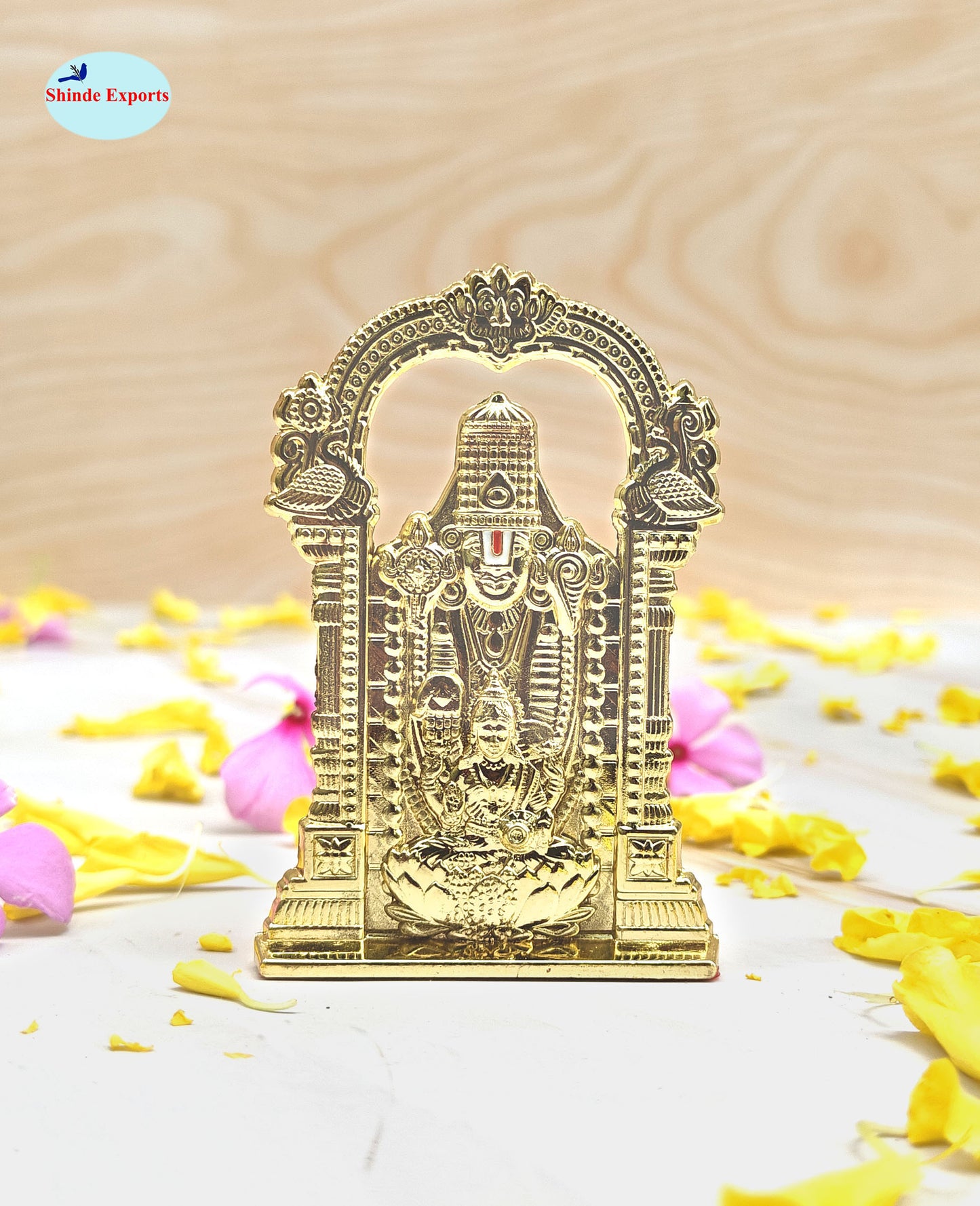 SHINDE EXPORTS balaji lakshmi small metal idol laxmi vishnu statue for car home office