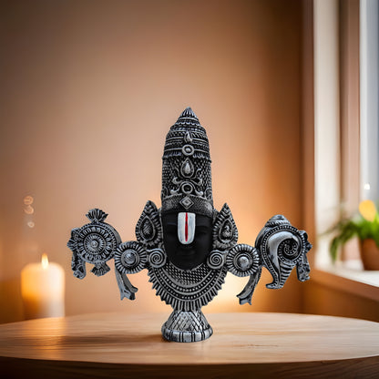 SHINDE EXPORTS tirupati balaji marble idol for desk pooja room car dashboard home office décor