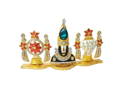 SHINDE EXPORTS Govinda Idol for car Dashboard/Balaji murti for car/tirupati Balaji murti/Balaji Statue for Pooja Room