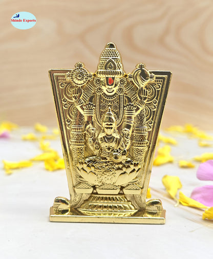SHINDE EXPORTS balaji lakshmi small metal idol statue for car home office