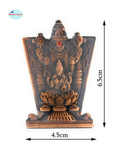 SHINDE EXPORTS balaji lakshmi small metal idol statue for car home office
