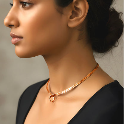 SHINDE EXPORTS pure copper Hasli necklace jewellery choker for women/girls