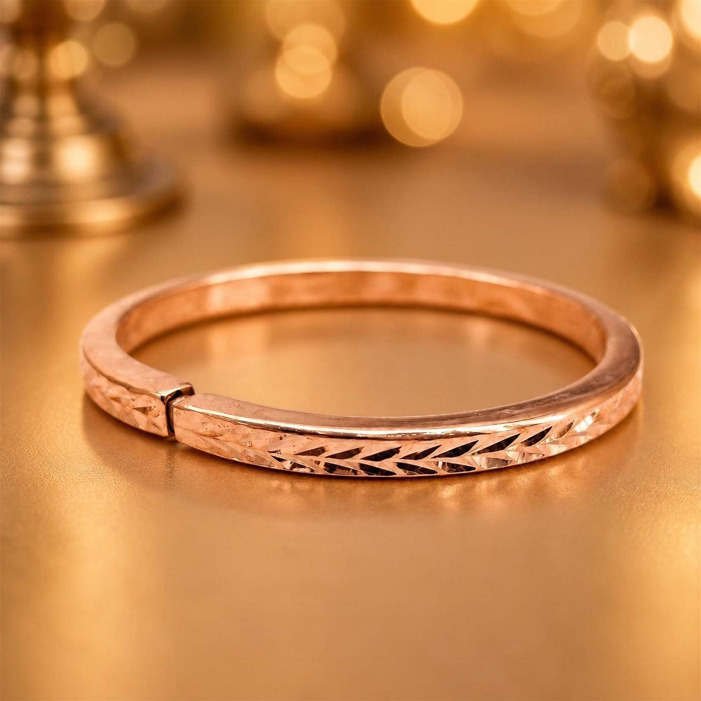 shinde exports heavy pure copper bracelet cuff kada bangle for women men