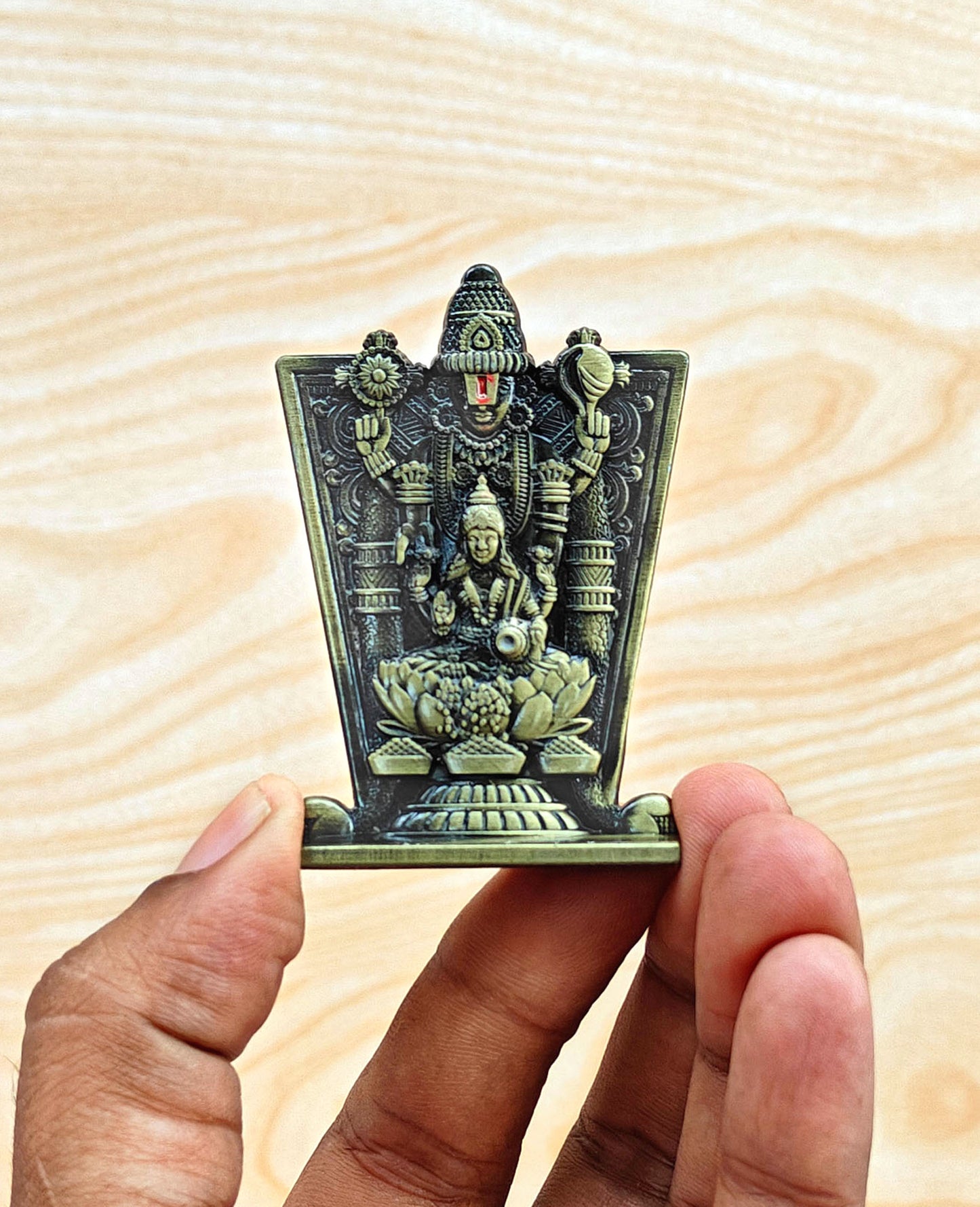 SHINDE EXPORTS balaji lakshmi small metal idol statue for car home office