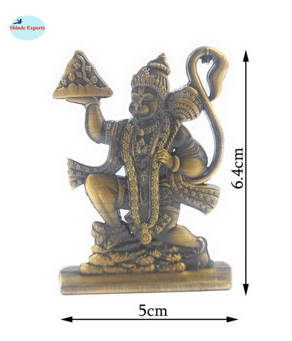 SHINDE EXPORTS small size metal lord hanuman idol statue for car dashboard home office desk pooja