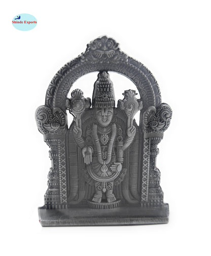 SHINDE EXPORTS small size brass metal lord tirupati balaji idol for car dashboard home