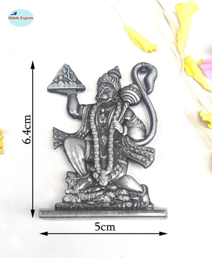 SHINDE EXPORTS small size metal lord hanuman idol statue for car dashboard home office desk pooja
