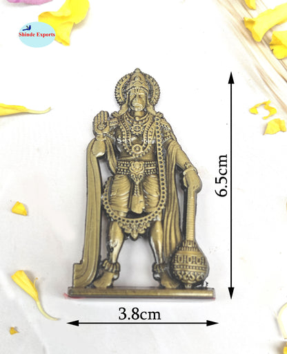 SHINDE EXPORTS small size metal lord hanuman idol statue for car dashboard home office desk pooja