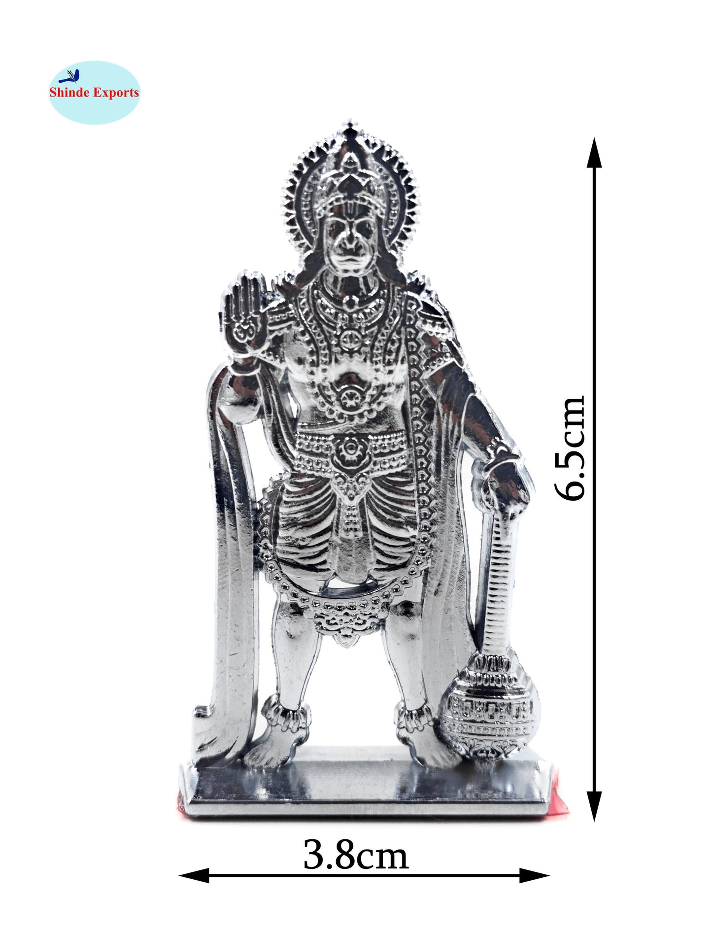 SHINDE EXPORTS small size metal lord hanuman idol statue for car dashboard home office desk pooja