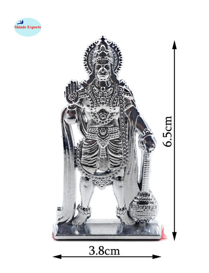 SHINDE EXPORTS small size metal lord hanuman idol statue for car dashboard home office desk pooja