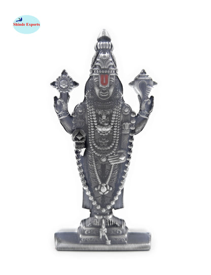 SHINDE EXPORTS small size brass metal lord tirupati balaji idol for car dashboard home