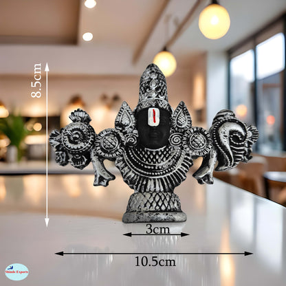 SHINDE EXPORTS tirupati balaji marble idol for desk pooja room car dashboard home office décor