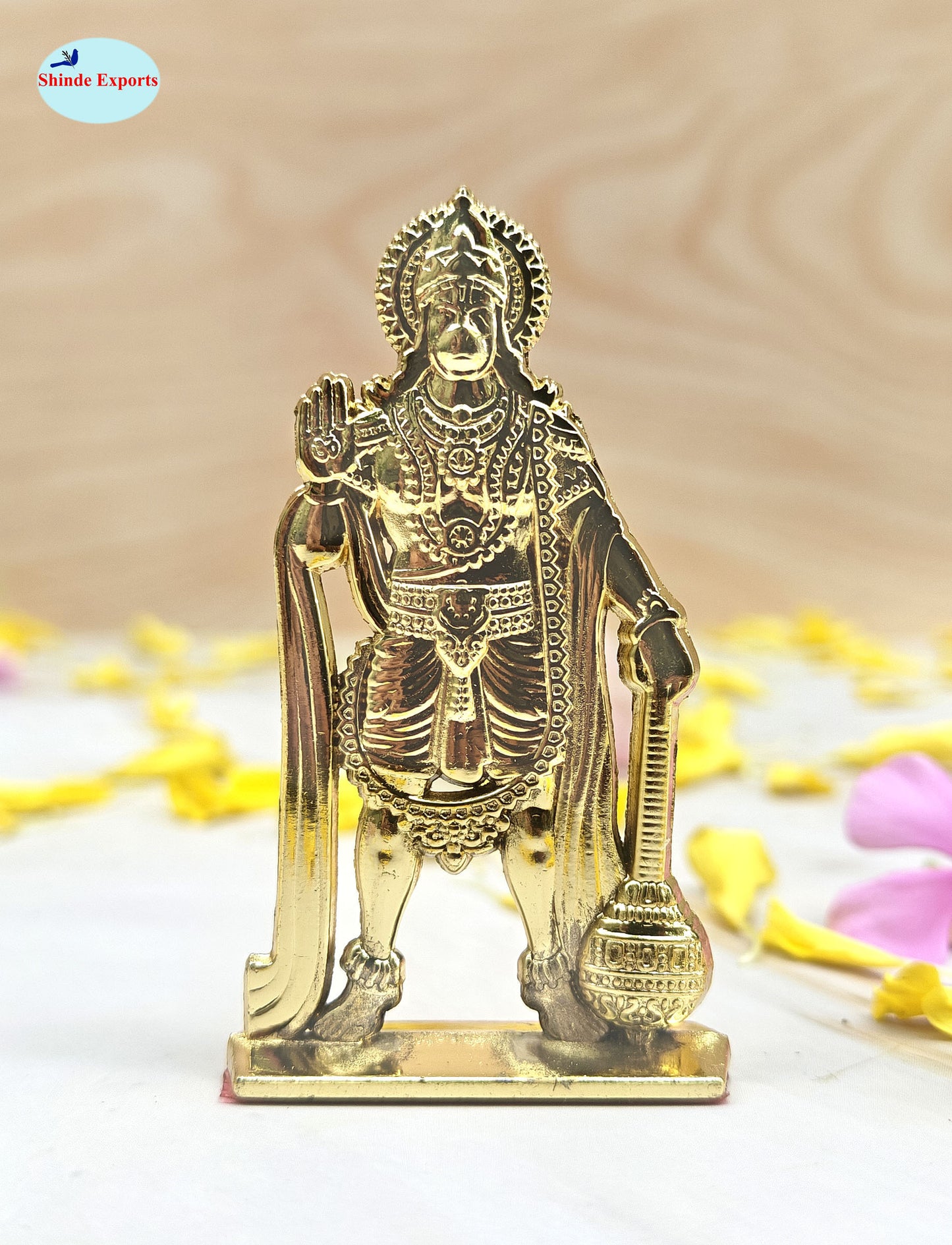 SHINDE EXPORTS small size metal lord hanuman idol statue for car dashboard home office desk pooja