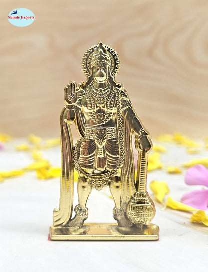 SHINDE EXPORTS small size metal lord hanuman idol statue for car dashboard home office desk pooja