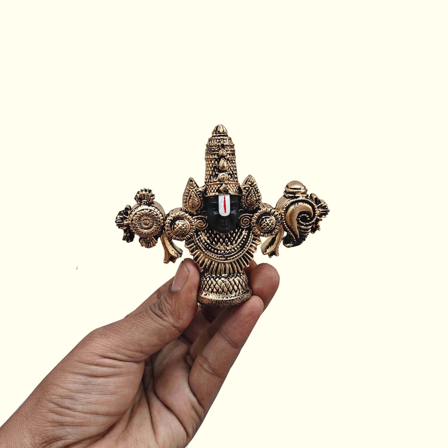 SHINDE EXPORTS tirupati balaji marble idol for desk pooja room car dashboard home office décor