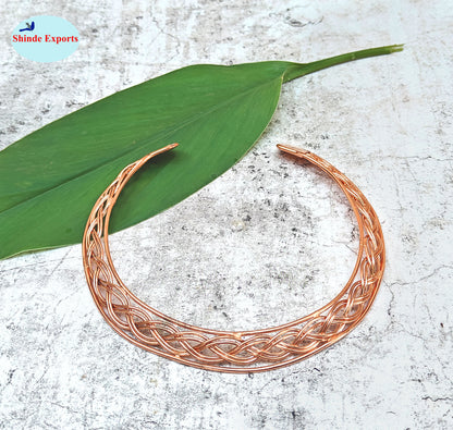 SHINDE EXPORTS pure copper Hasli necklace jewellery choker for women/girls