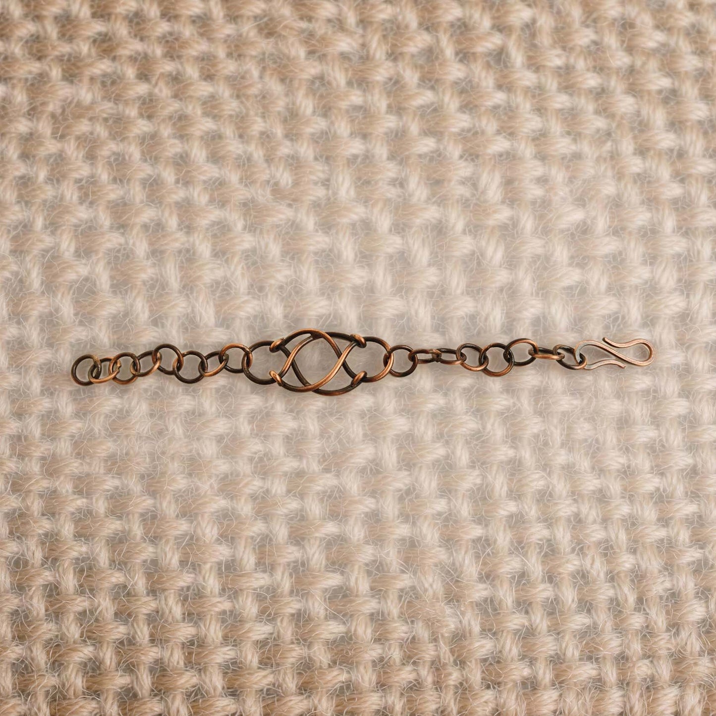SHINDE EXPORTS Pure Copper Bracelet for Men & Women – Antique Finish Handmade Link Chain Bracelet, Adjustable 8.5 Inch Unisex Copper Jewelry, Made in India