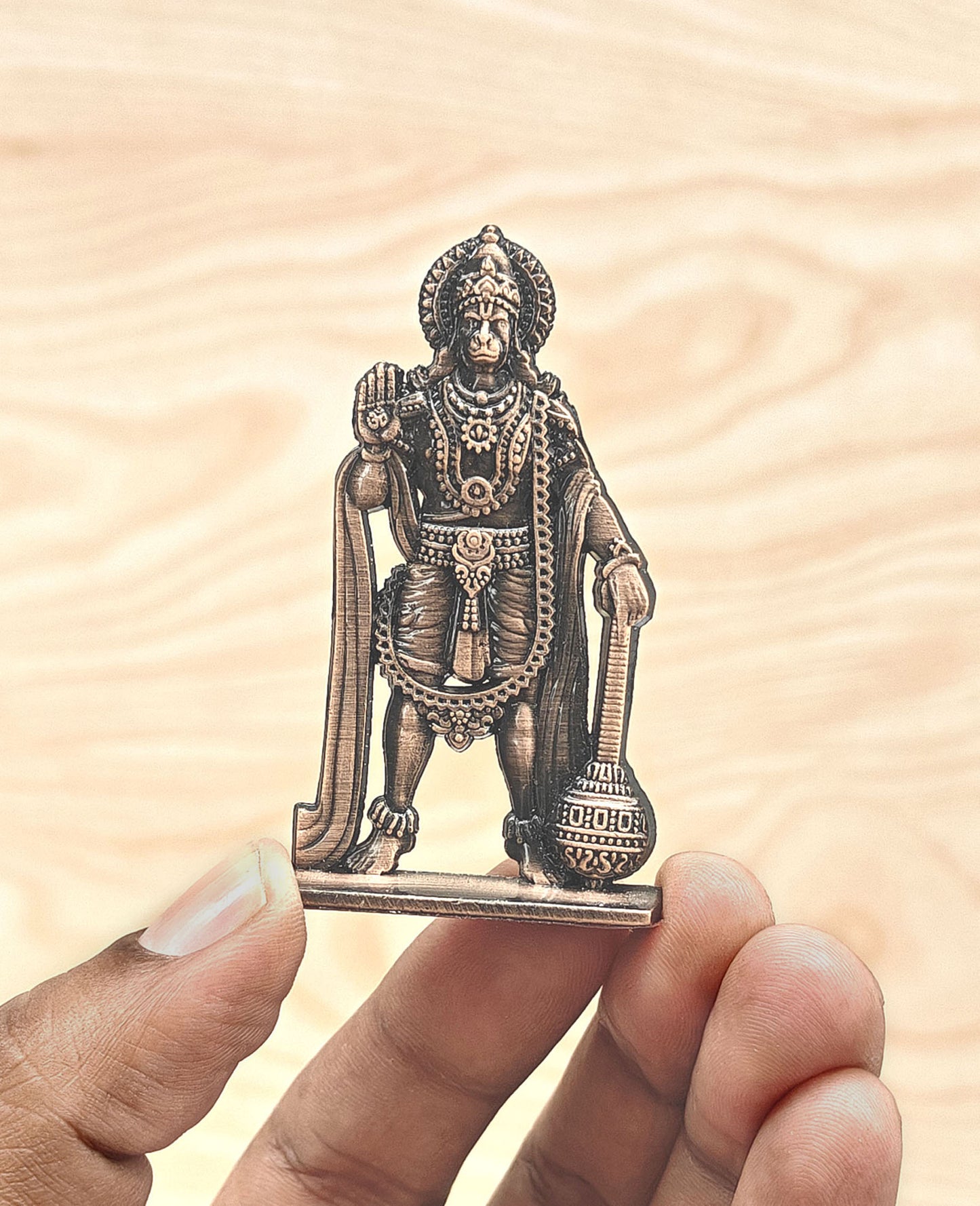 SHINDE EXPORTS small size metal lord hanuman idol statue for car dashboard home office desk pooja