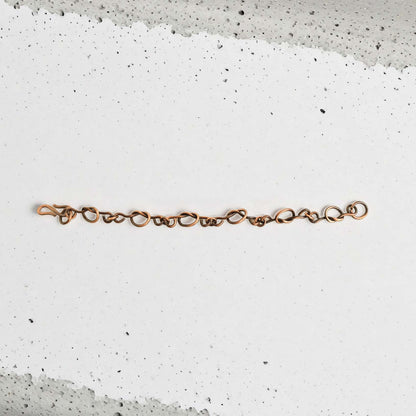 SHINDE EXPORTS Pure Copper Bracelet for Men & Women – Antique Finish Handmade Link Chain Bracelet, Adjustable 8.5 Inch Unisex Copper Jewelry, Made in India