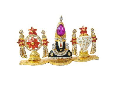 SHINDE EXPORTS Govinda Idol for car Dashboard/Balaji murti for car/tirupati Balaji murti/Balaji Statue for Pooja Room