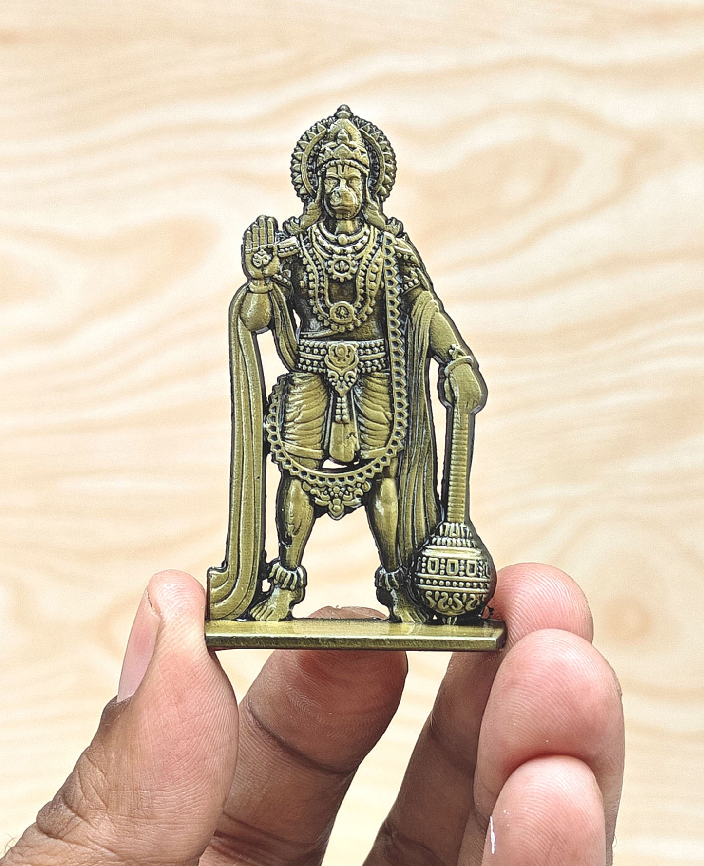 SHINDE EXPORTS small size metal lord hanuman idol statue for car dashboard home office desk pooja