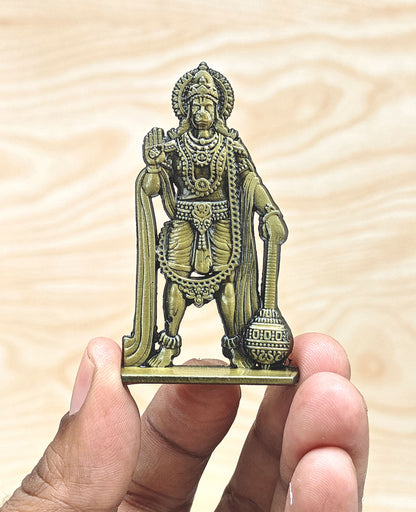 SHINDE EXPORTS small size metal lord hanuman idol statue for car dashboard home office desk pooja
