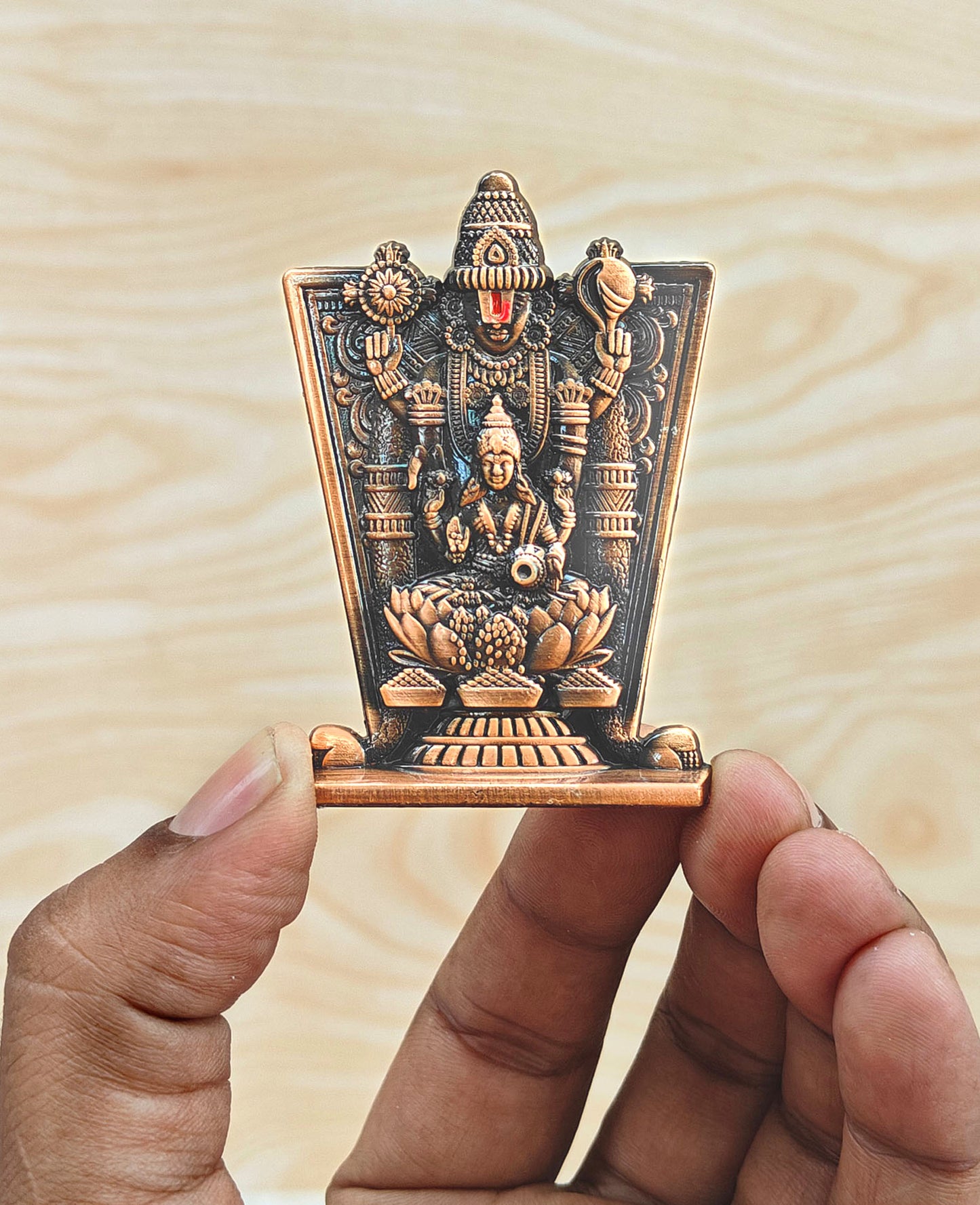 SHINDE EXPORTS balaji lakshmi small metal idol statue for car home office