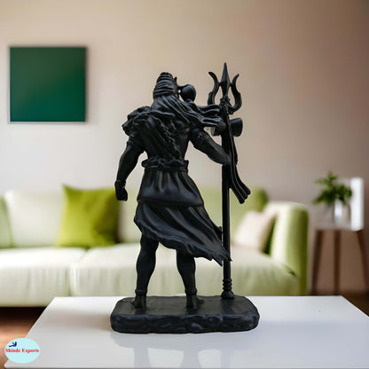 SHINDE EXPORTS lord shiva plastic idol for car dashboard pooja room home decor small size 4.7 inches mahadev murti bholenath statue