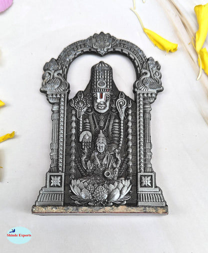 SHINDE EXPORTS balaji lakshmi small metal idol laxmi vishnu statue for car home office