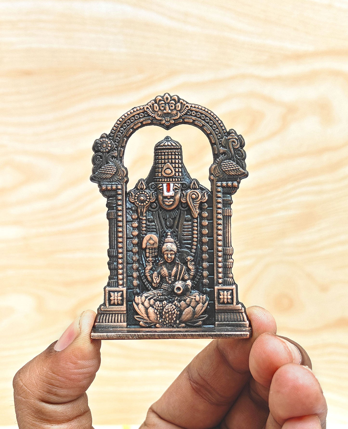 SHINDE EXPORTS balaji lakshmi small metal idol laxmi vishnu statue for car home office