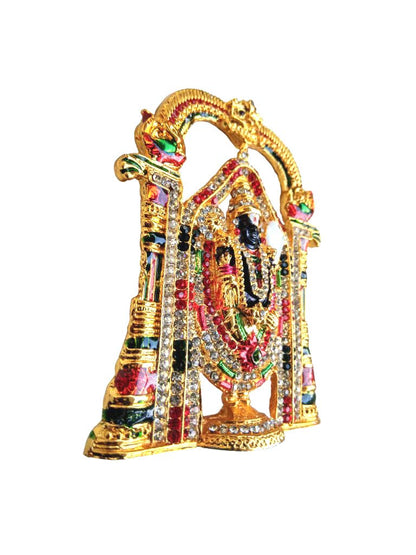 SHINDE EXPORTS Govinda Idol for car Dashboard/Balaji murti for car/tirupati Balaji murti/Balaji Statue for Pooja Room