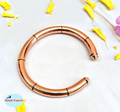 SHINDE EXPORTS Heavy Pure Copper thick Bracelet Bangle Unisex Kada Solid Handmade Cuff 80gms for Men & Women