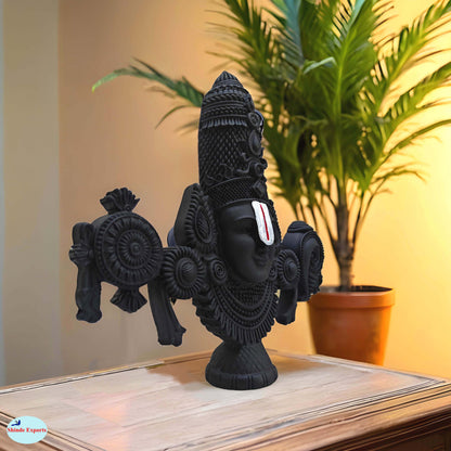 SHINDE EXPORTS tirupati balaji marble idol for desk pooja room car dashboard home office décor