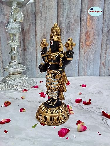 SHINDE EXPORTS Govinda Idol for car Dashboard/Balaji murti for car/tirupati Balaji murti/Balaji Statue for Pooja Room