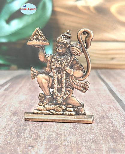 SHINDE EXPORTS small size metal lord hanuman idol statue for car dashboard home office desk pooja