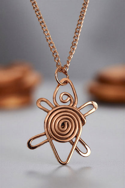 SHINDE EXPORTS 100% solid uncoated jewellery pure copper chain necklaces stylish choker for women with pendant