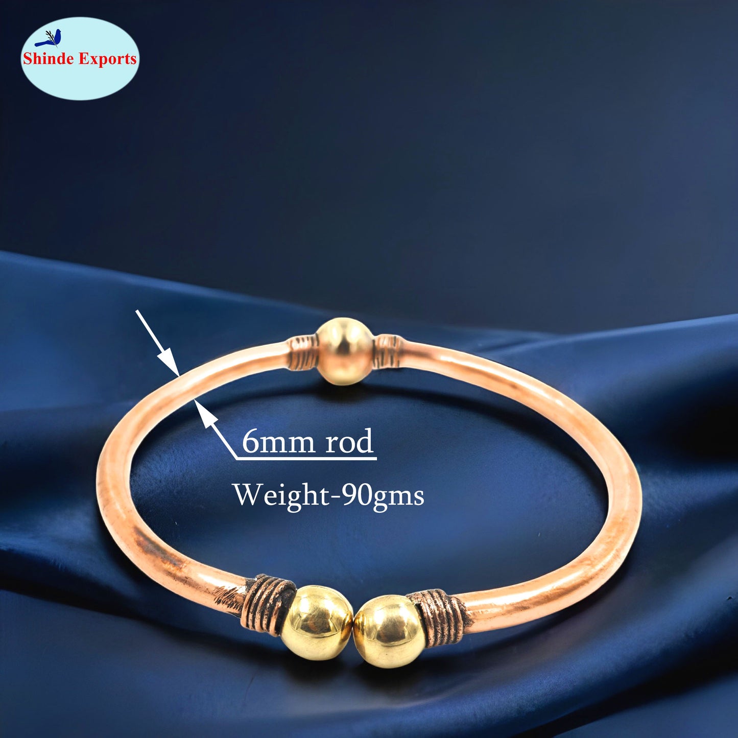 SHINDE EXPORTS copper leg kada for men/copper leg kada/leg kada