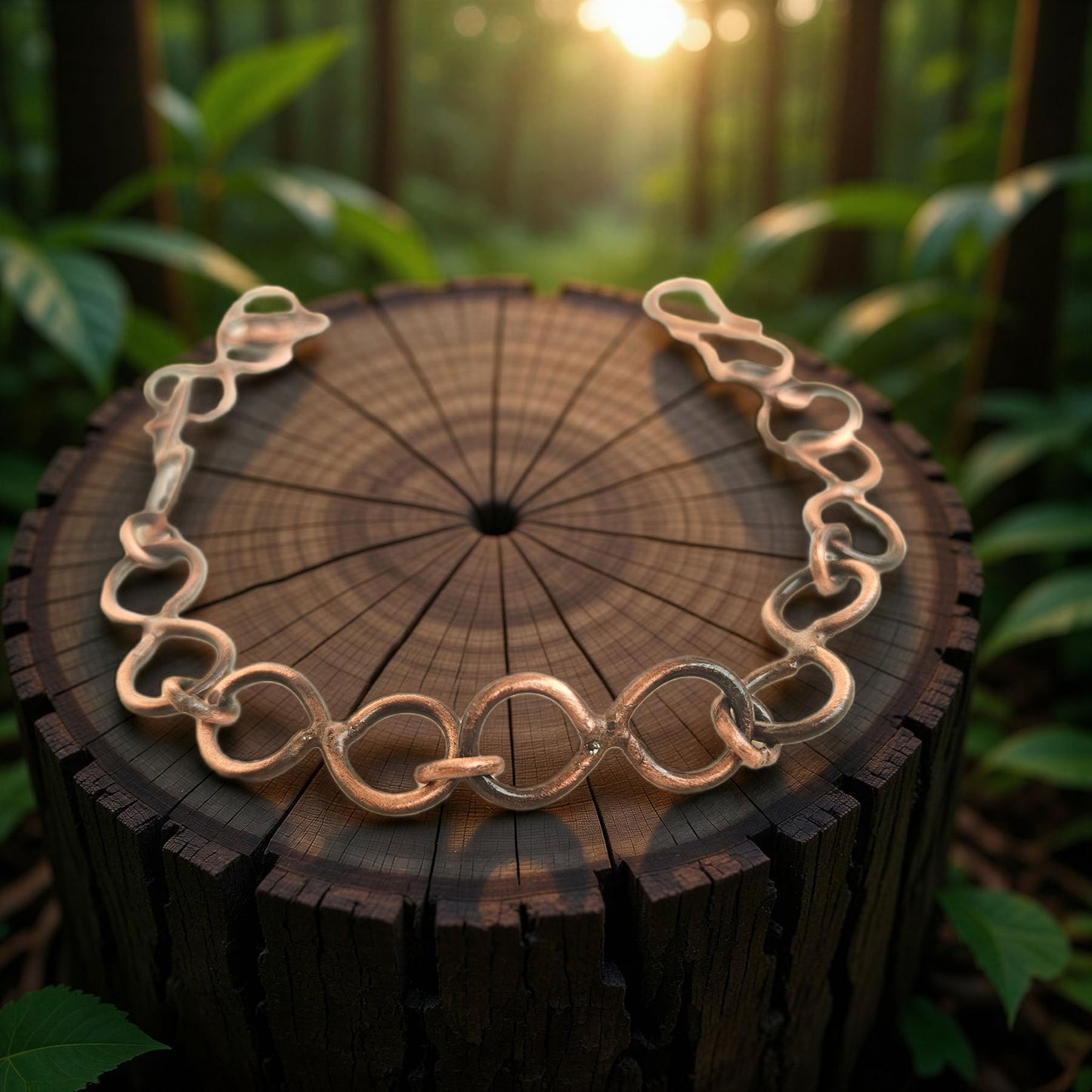 SHINDE EXPORTS Pure Copper Bracelet for Men & Women – Antique Finish Handmade Link Chain Bracelet, Adjustable 8.5 Inch Unisex Copper Jewelry, Made in India