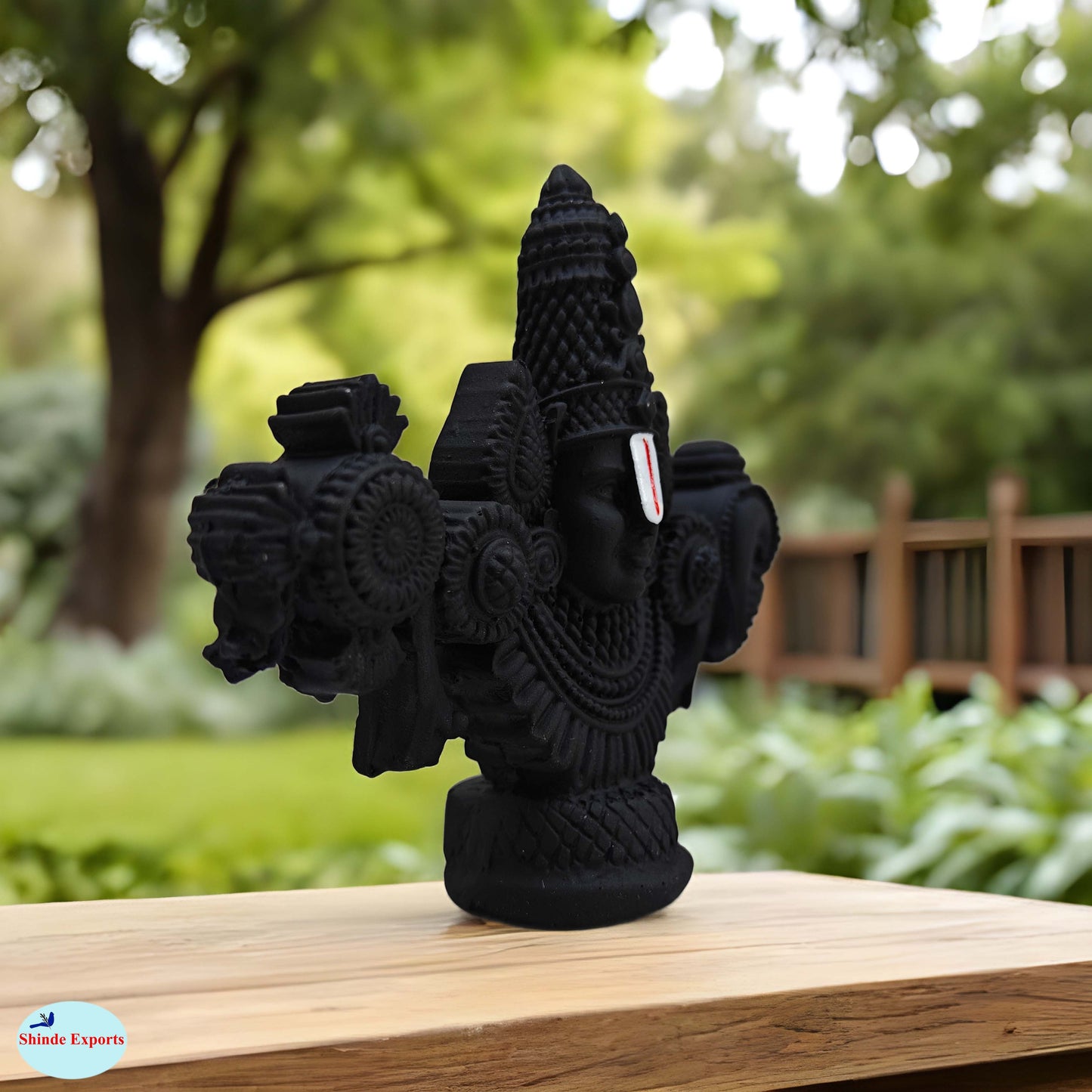 SHINDE EXPORTS tirupati balaji marble idol for desk pooja room car dashboard home office décor