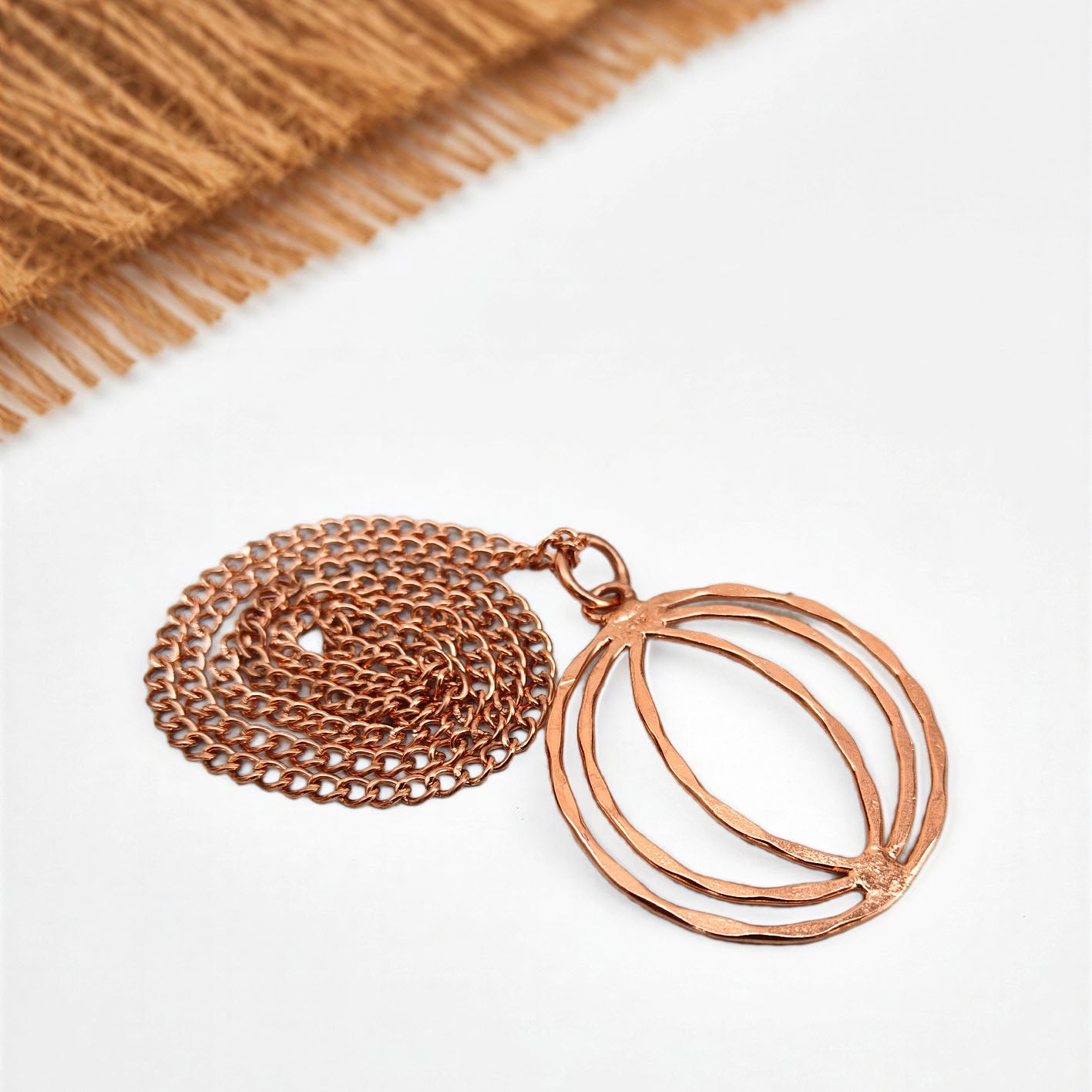 SHINDE EXPORTS 100% solid uncoated jewellery pure copper chain necklaces stylish choker for women with pendant