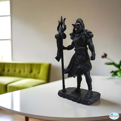 SHINDE EXPORTS lord shiva plastic idol for car dashboard pooja room home decor small size 4.7 inches mahadev murti bholenath statue