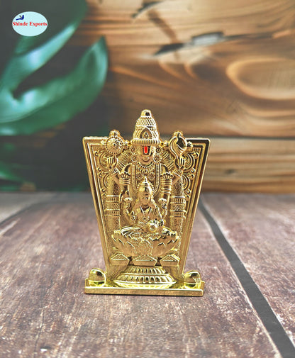 SHINDE EXPORTS balaji lakshmi small metal idol statue for car home office