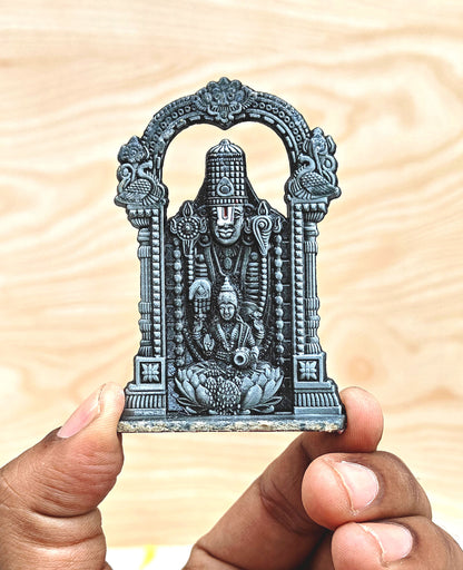 SHINDE EXPORTS balaji lakshmi small metal idol laxmi vishnu statue for car home office