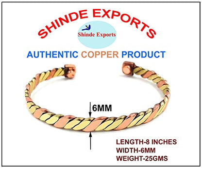SHINDE EXPORTS Pure Copper Kada/Bracelet for Men and Women.