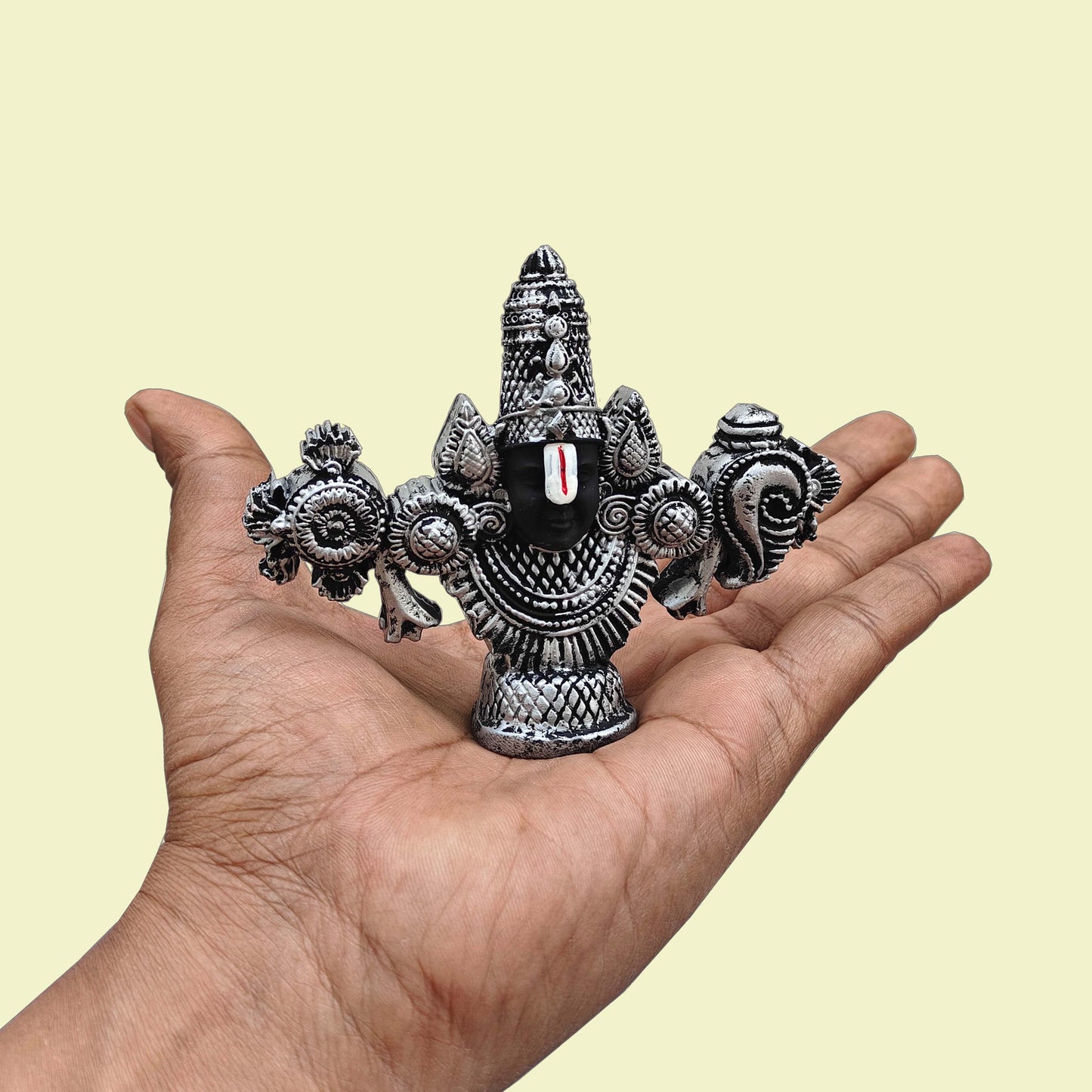 SHINDE EXPORTS tirupati balaji marble idol for desk pooja room car dashboard home office décor