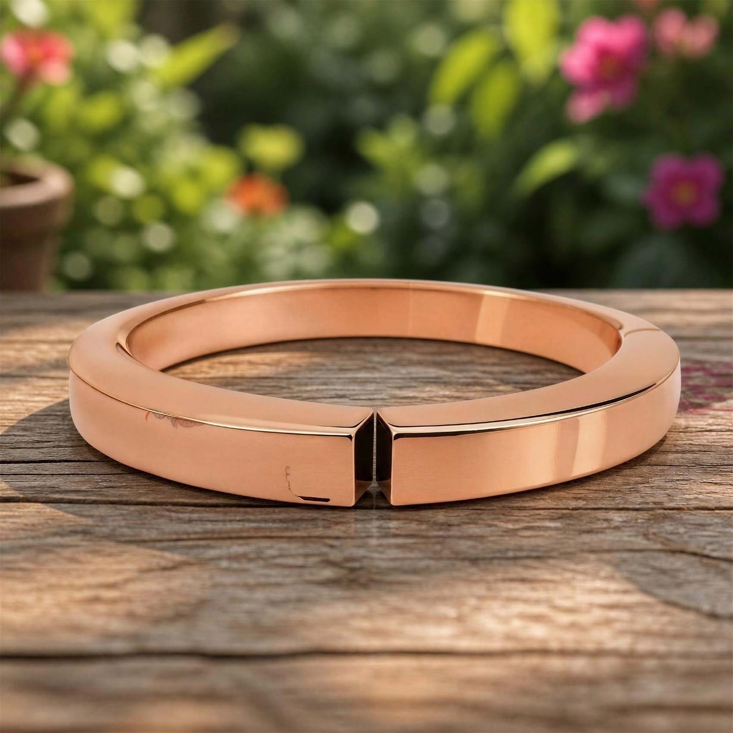 shinde exports heavy pure copper bracelet cuff kada bangle for women men