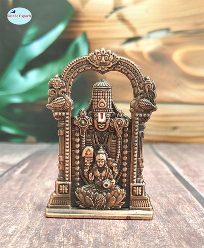 SHINDE EXPORTS balaji lakshmi small metal idol laxmi vishnu statue for car home office