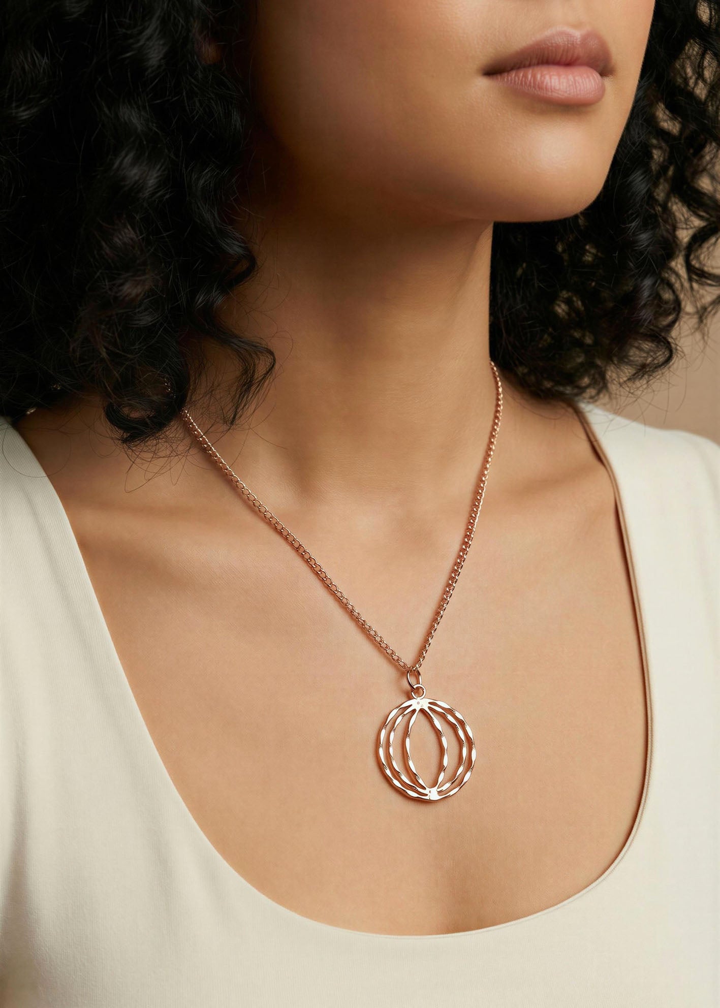 SHINDE EXPORTS 100% solid uncoated jewellery pure copper chain necklaces stylish choker for women with pendant